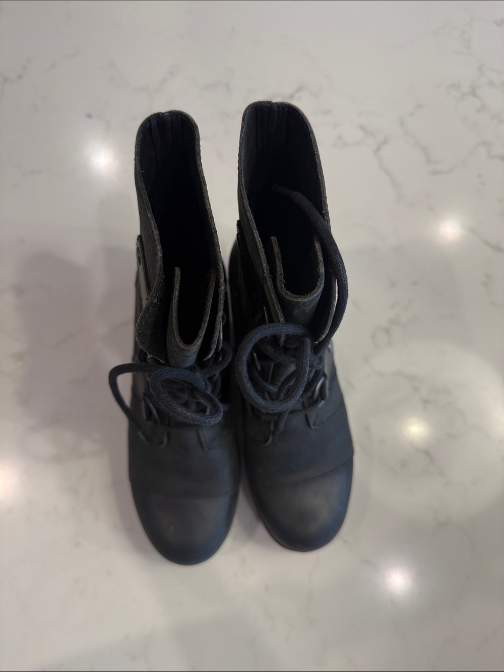 Sorel Joan of Artic Leather Wedge Boots - Picture 6 of 8